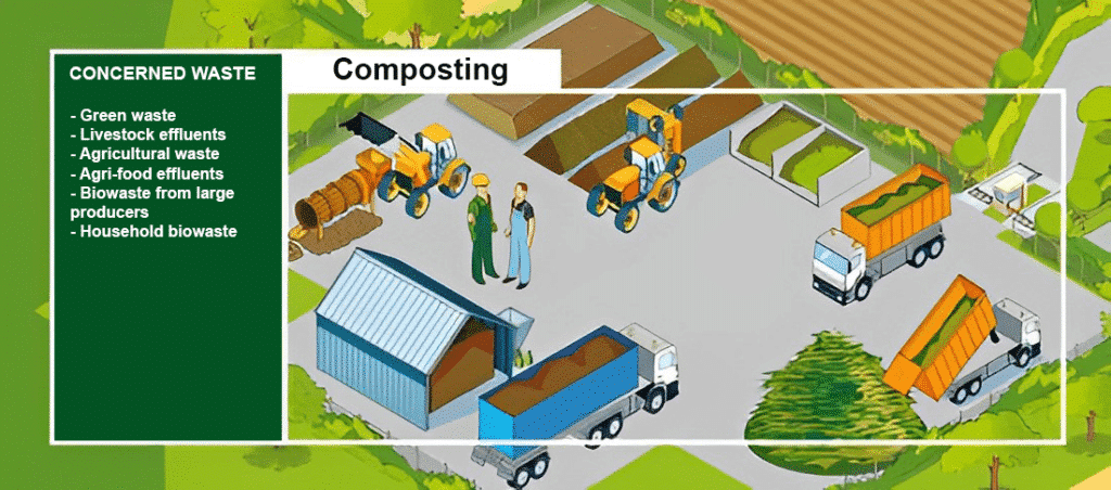 Biodegradable composting system