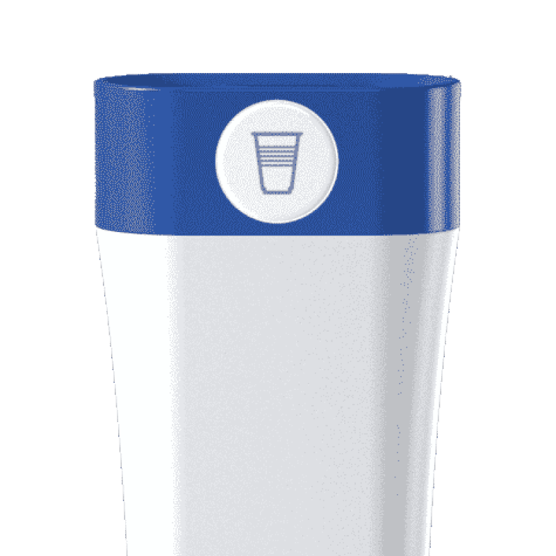 Poubelle de tri Spot pour la collecte et le recyclage des gobelets plastiques et cartons
