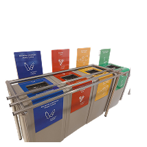 Stations de tri pour self scolaire 