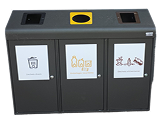 Poubelles adaptées aux surfaces de vente