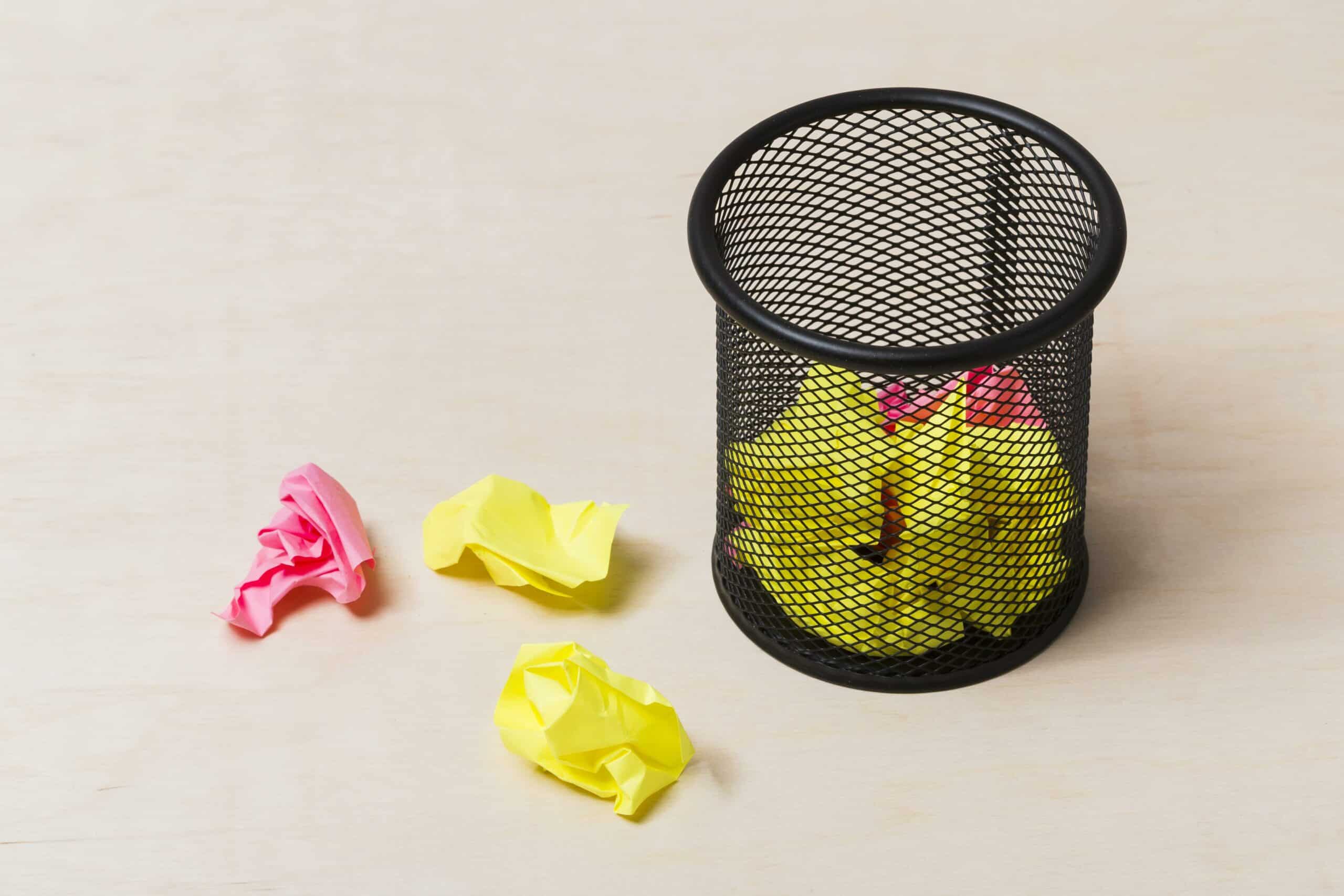 Photograph: High Angle Colorful Stickers Basket